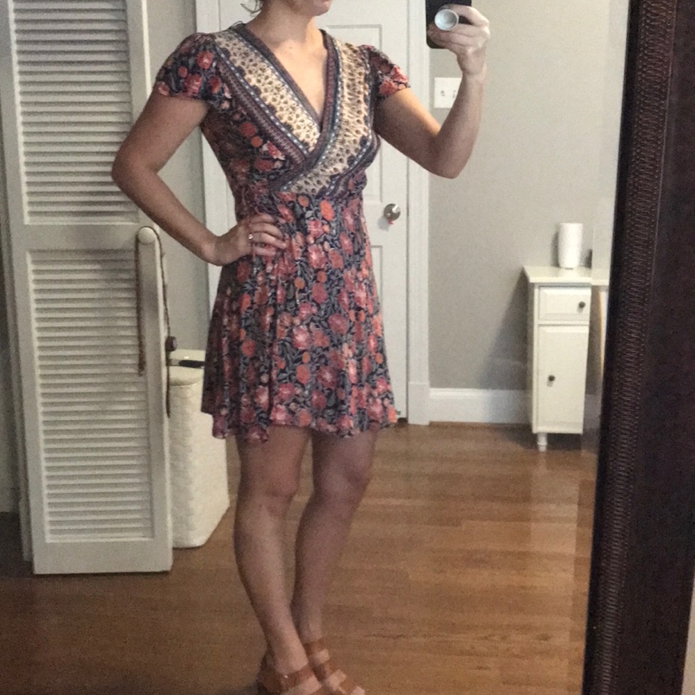 Floral Wrap Dress